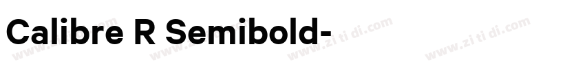 Calibre R Semibold字体转换